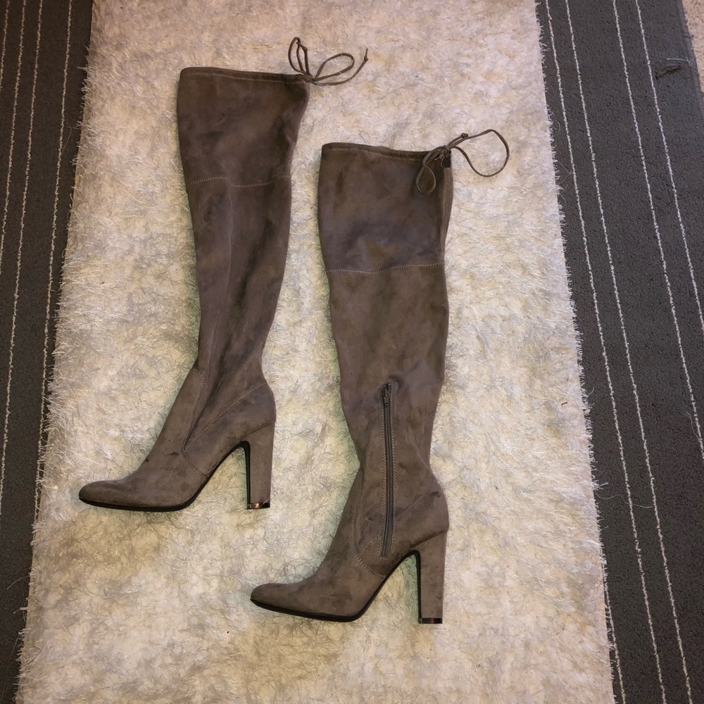 Over the knee boots Tan